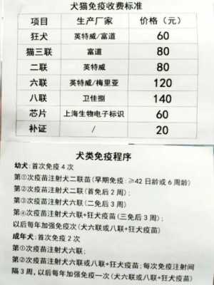 上海宠物狗打疫苗多少钱 上海宠物狗疫苗多少钱-图2